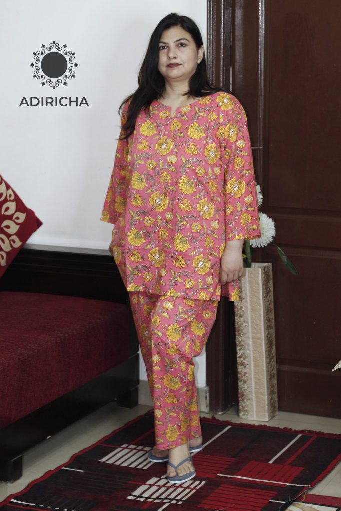 night suit pink colour