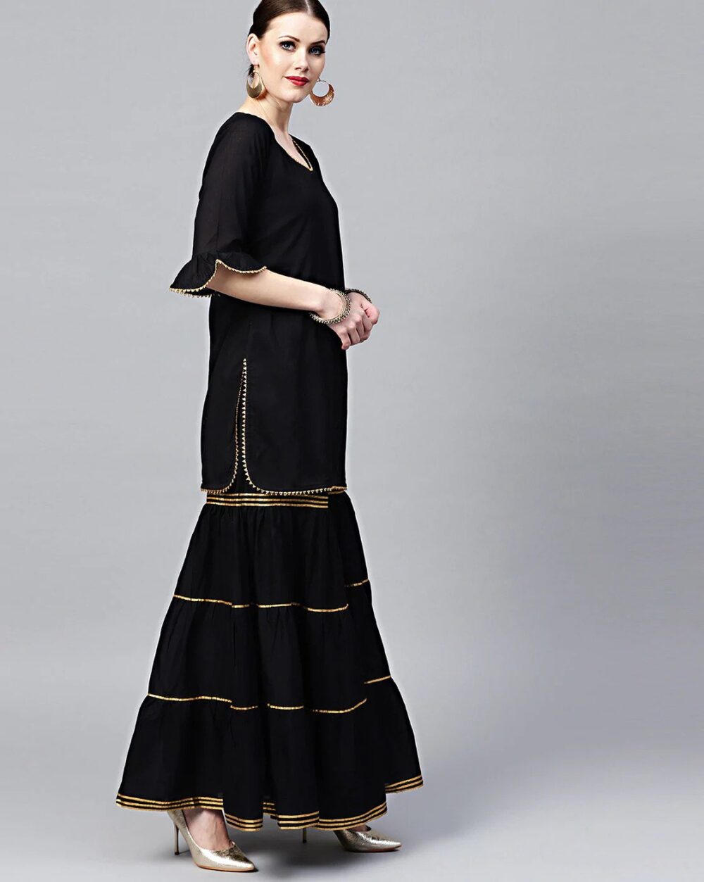 black colour sharara