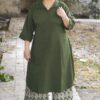 Olive Green Kurta Set