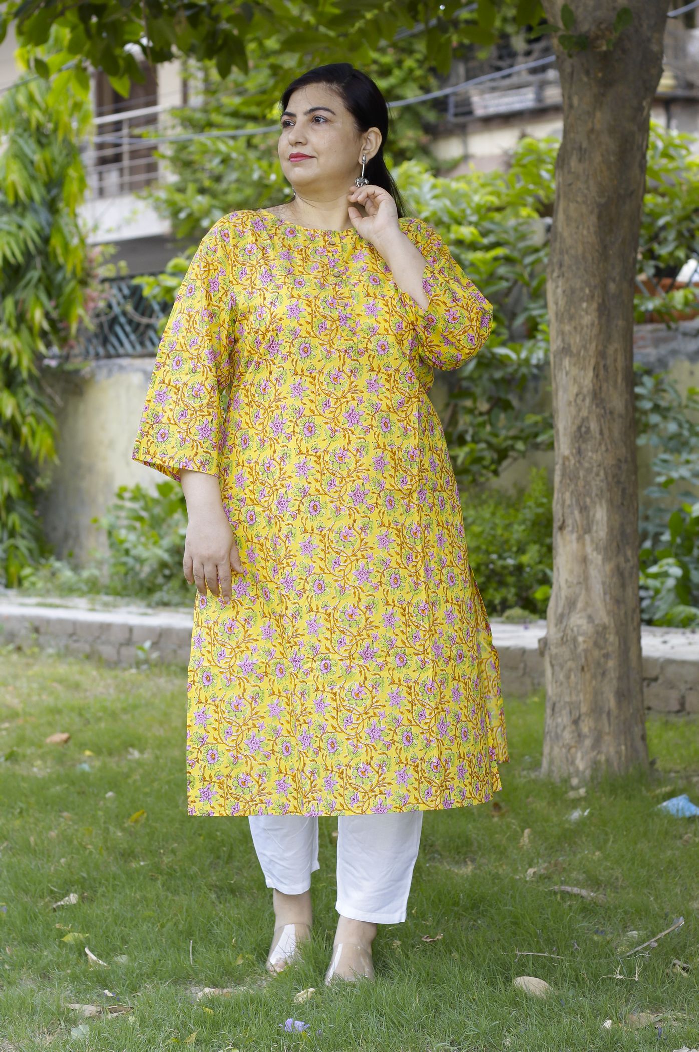 Yellow Work From Home Kurta