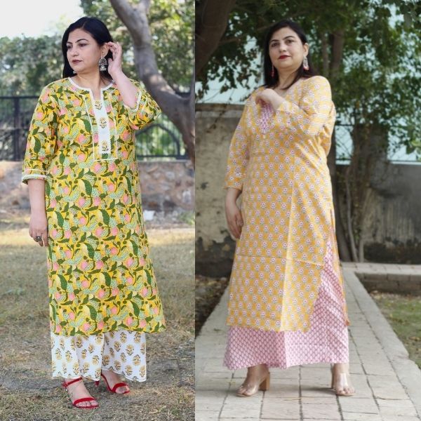 Buy Women Plus Size Kurta Palazzo Suits & Ethnic - AdiRicha