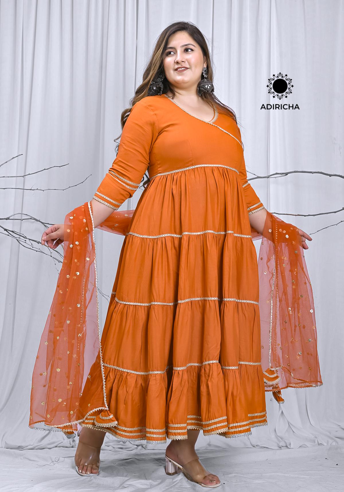 Plus Size Anarkali Kurta Indian Cotton Tunic Kurti for Women –  pacificexportsimports