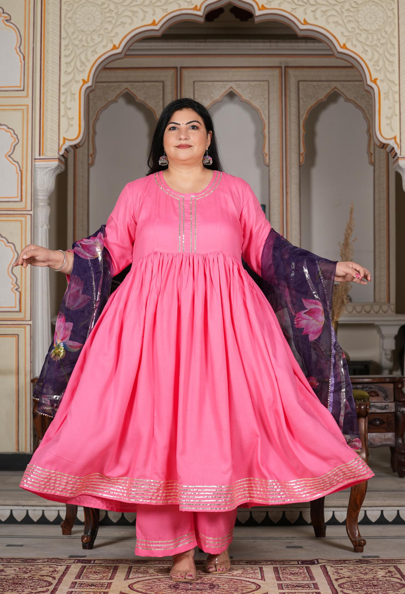 Safia Pink Lotus Dress