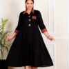 Plus Size Black Long Dress