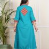 Plus Size sky blue Long Dress