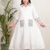 Plus Size white Long Dress