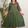 Plus Size green Long Dress