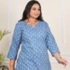 Aasmani Butti Plus Size Tunic Tops