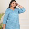 Sky Blue Butti Tunics Tops