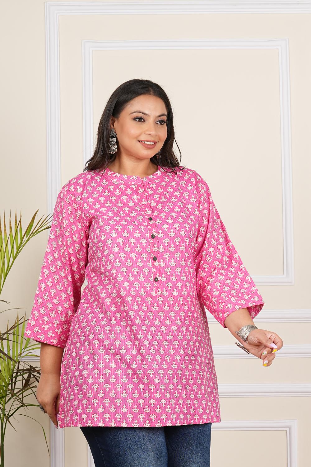 Gulabi Tunics Tops For Plus Size