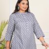 Plus Size Gray Color Camel Tunics