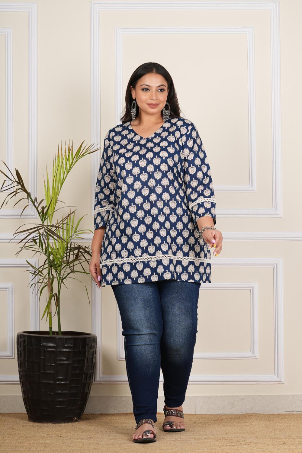 Plus Size Neela Kamal Tunics Tops