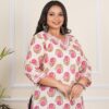 Plus Size Peach Floral Tunics