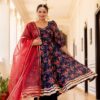 Reshma Neela Pink Phool Anarkali