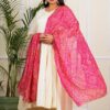 Solid off White Cotton Anarkali Dress