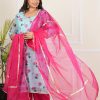 Asmani Gulab Plus Size Dupatta Set