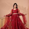 Raveena Rose Maroon Anarkali