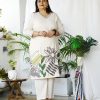 Plus Size Off White Coord Set