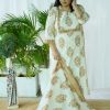 Beige Jaipuri Butta 3Pcs Set