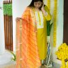 Deepika Mustard Silk Dupatta Set