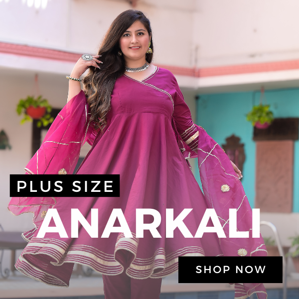 Shop Now Jaipuri Indigo Plus Size Tops - ADIRICHA