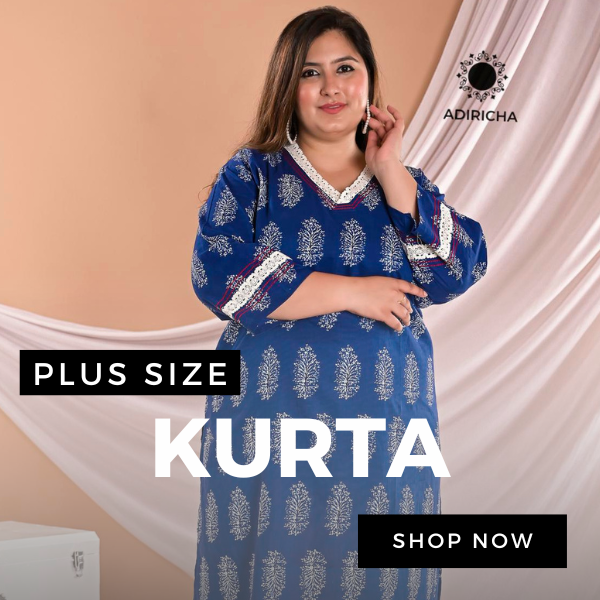 Latest Plus Size Kurtis For Women - ADIRICHA